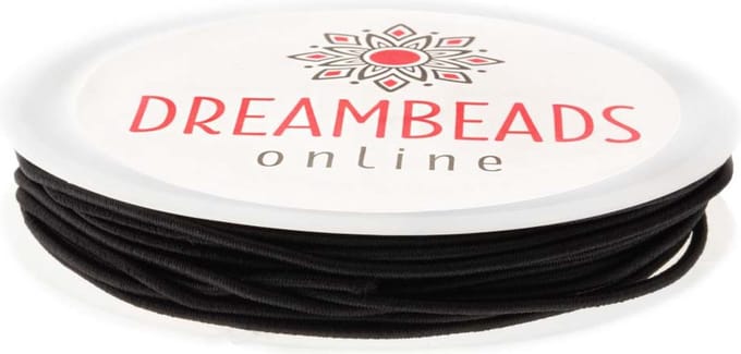 Elastisch Koord (0.5 mm) Black (20 Meter)