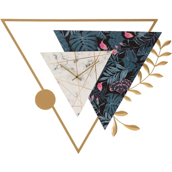 Analoge wandklok Mauro Ferretti Triangle