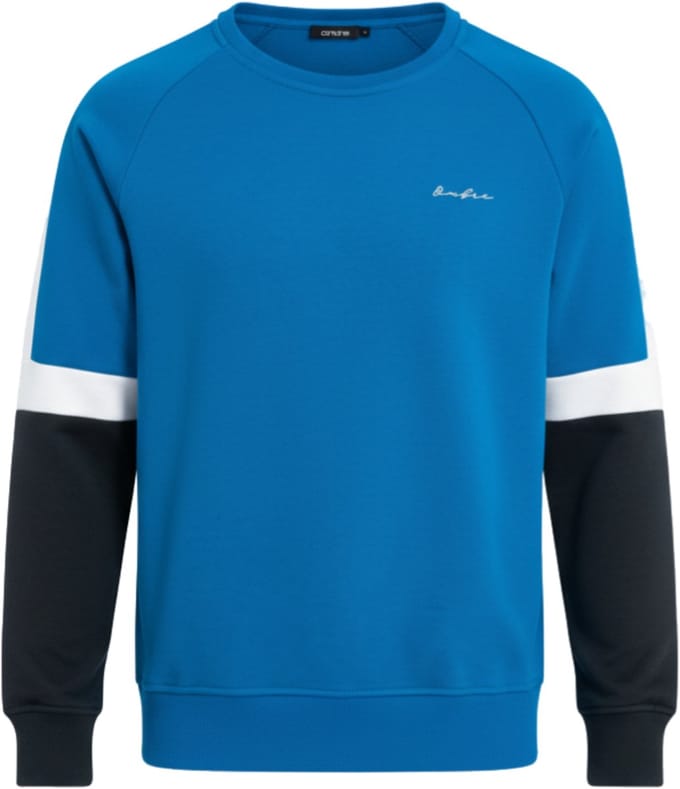 OMBRE Sweater - Regular Fit - Katoen - Lange Mouw Blauw M