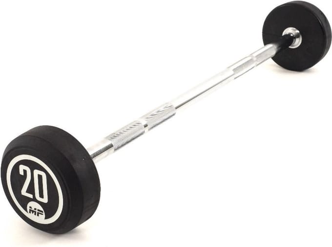 Muscle Power Vaste Halterstang Rubber - 20 kg