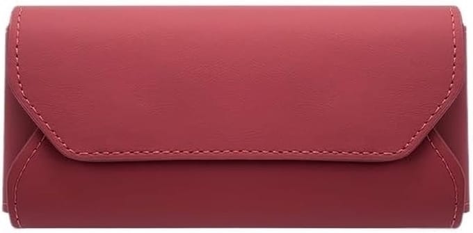Auto Opbergdoos - Brillenhouder Clip - Auto Interieur - Elegante Stijl - 16 cm - Rood