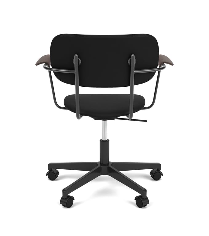 Audo Co Task Chair met armleuningen, volledig gestoffeerd - sierra 1001 black