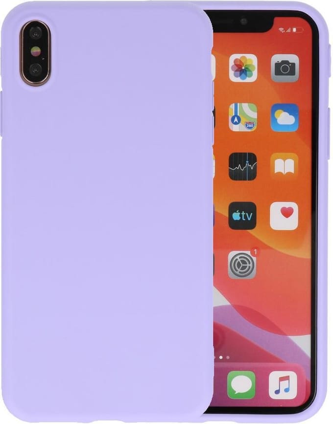Bestcases Telefoonhoesje Backcover iPhone Xs Max - Paars