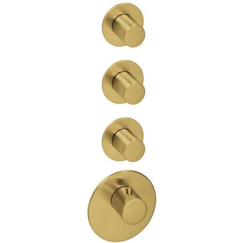Herzbach DESIGN iX PVD LOGIC XL 3 colour set for universal thermostat module 21.523015.1.41