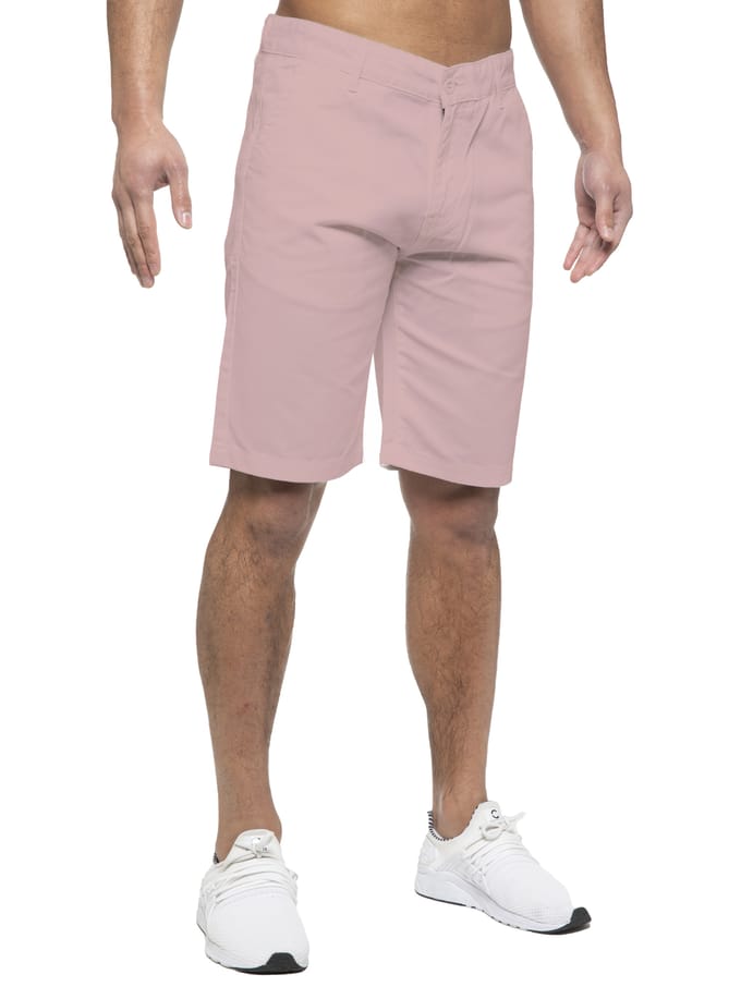 Enzo | Heren Chino Korte Broek In Roze