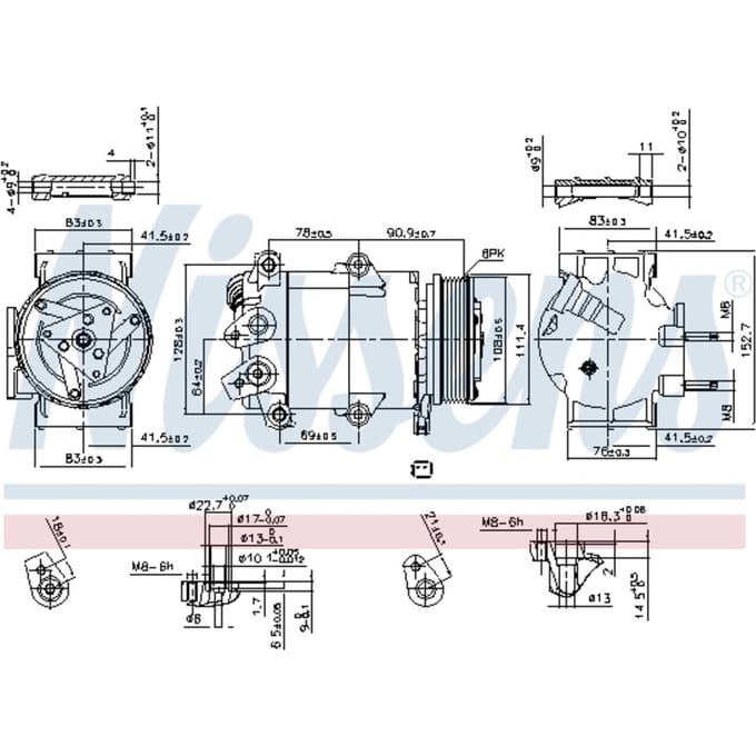 Compressor airconditioning NISSENS 890321
