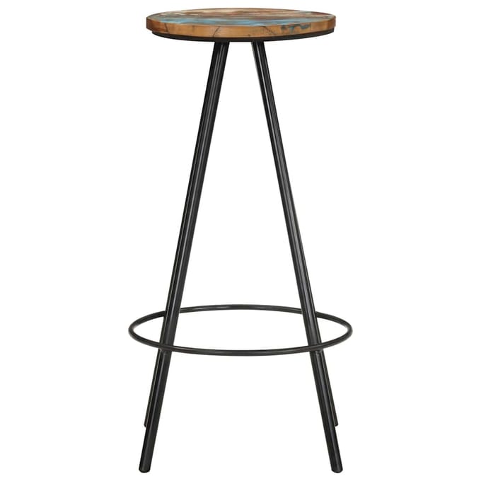 vidaXL - Barkrukken - 2 - st - massief - gerecycled - hout