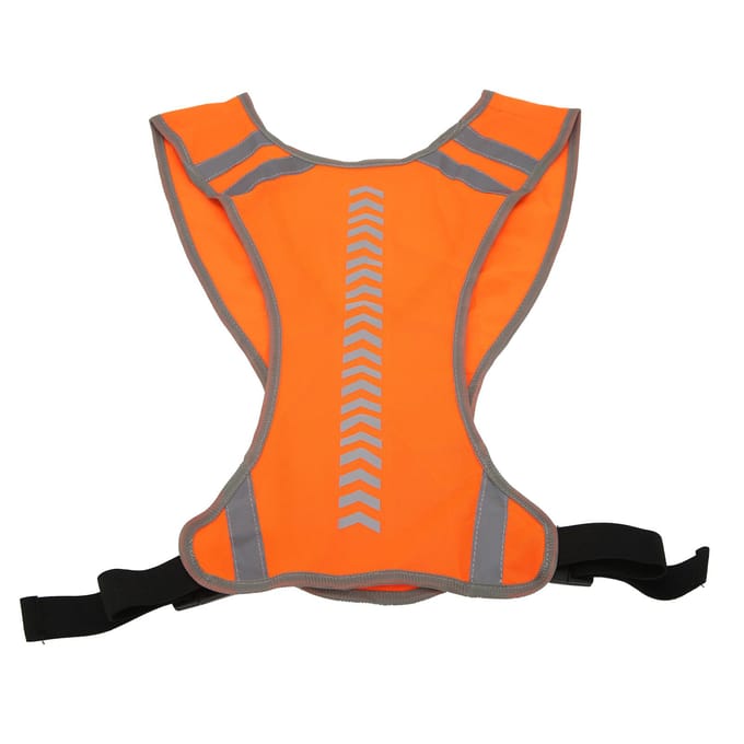 Veiligheidsvest met hoge zichtbaarheid, verstelbare reflecterende jas voor hardlopen, joggen, wandelen, fietsen orange