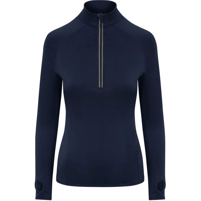 Damessportshirt 'Cool-Flex 1/2 Zip Top' Navy - M