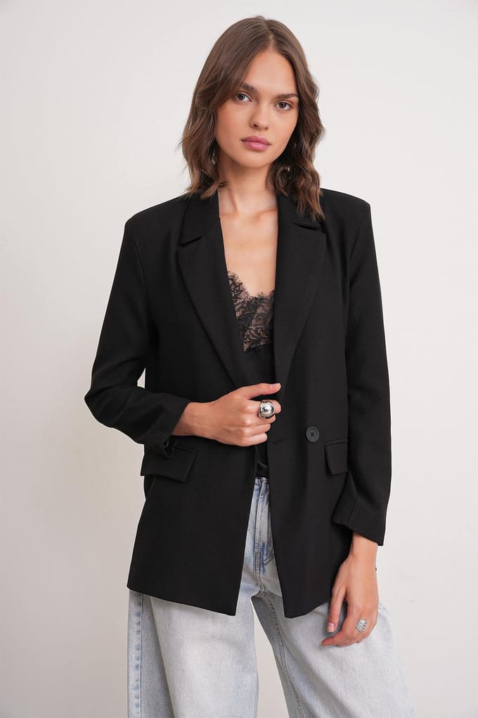 Langemouwen Geknoopte Blazer