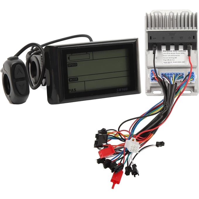 36V 48V 60V 500W Elektrische Fiets Borstelloze Motor Controller 3 Modes Sinusgolf met LCD Display Elektrische Fiets Scooter black