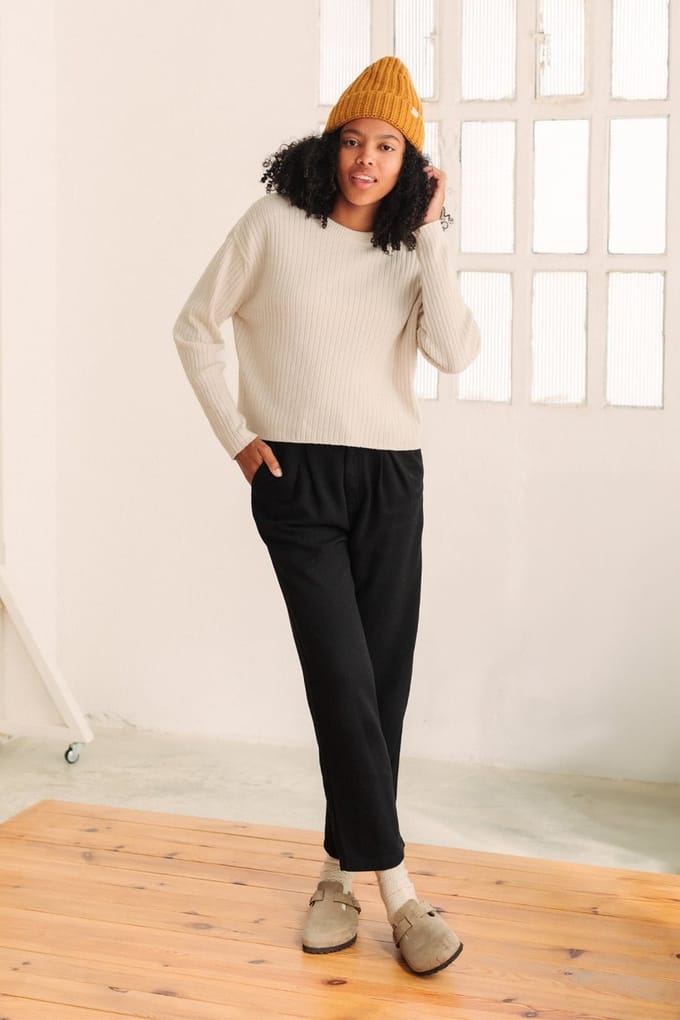 TWOTHIRDS Ambre Knit Ecru Größe: M | Pullover Outlet | Damen | Braun