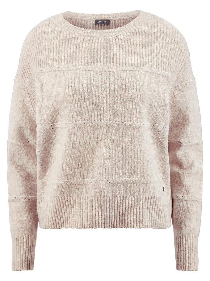 Gebreide trui Van BASLER beige