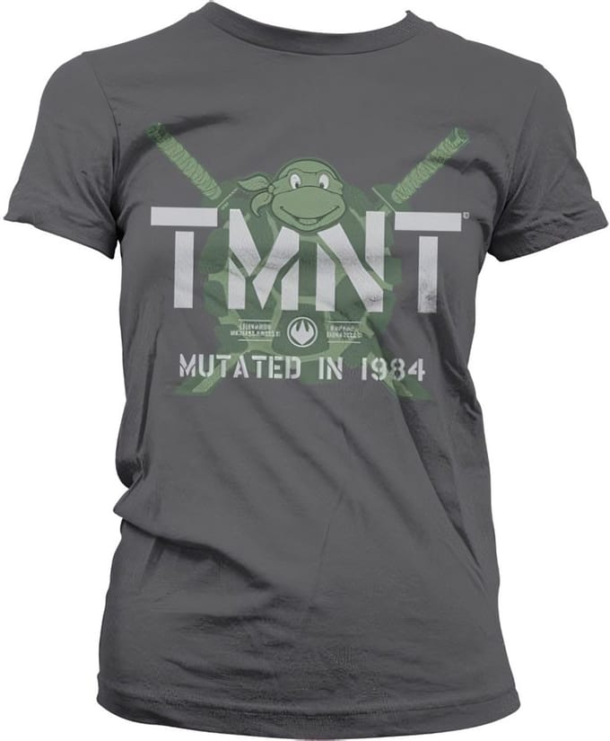 Teenage Mutant Ninja Turtles Dames Tshirt -XL- Mutated In 1984 Grijs