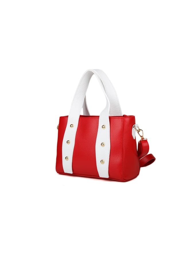 Giulia Monti Schoudertas Classic Rood Wit