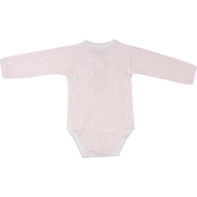 Sophie de giraf - overslag romper - roze - 3 Maanden - 60 cm