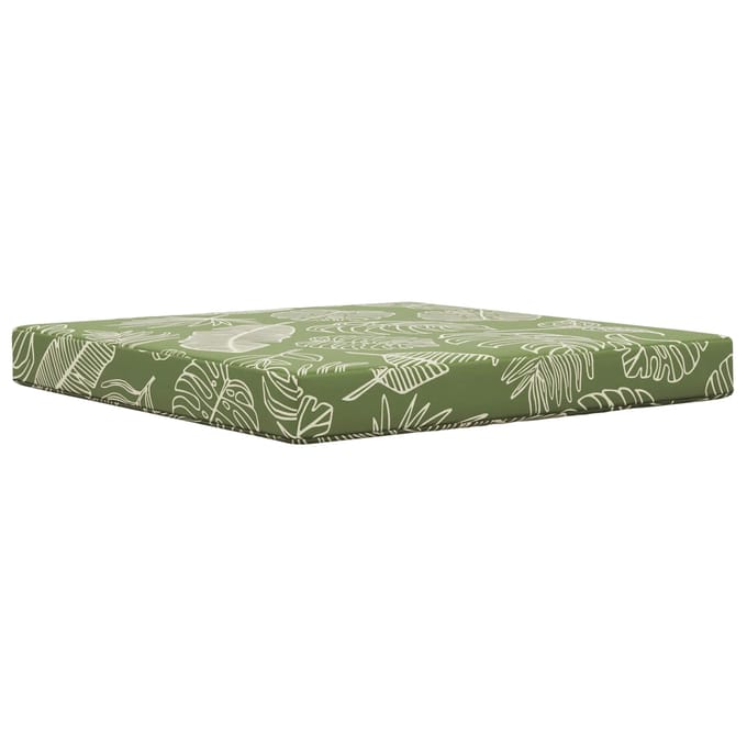vidaXL - Buitenbankkussen - Polyester - Blad - Design - 80 - x - 80 - cm - Blad - Design