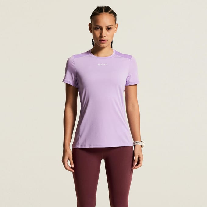 Craft Adv Essence Ss Tee 2 W Lilac - Sportshirt