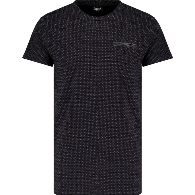 DEELUXE T-shirt met kleine patronenNOVEL Black