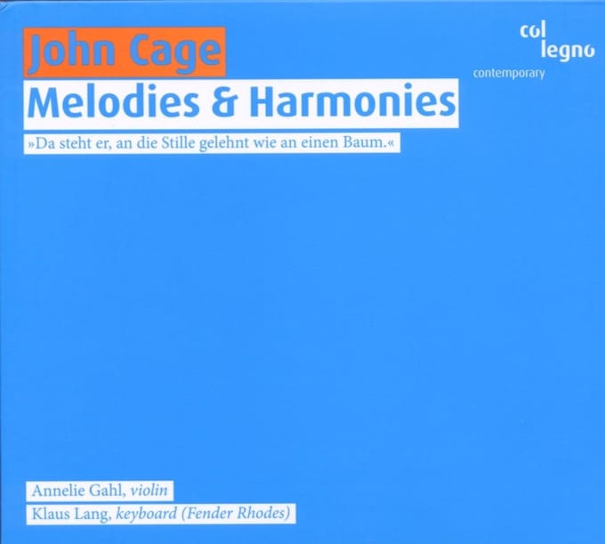 Annelie Gahl & Klaus Lang - Cage: Mélodies & Harmonies (CD)