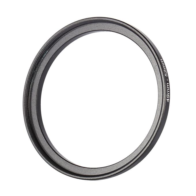 49mm 52mm 49mm Naar 52mm Step Up Ringen Metalen Lensadapter Filterring 49 52 Zwart gray