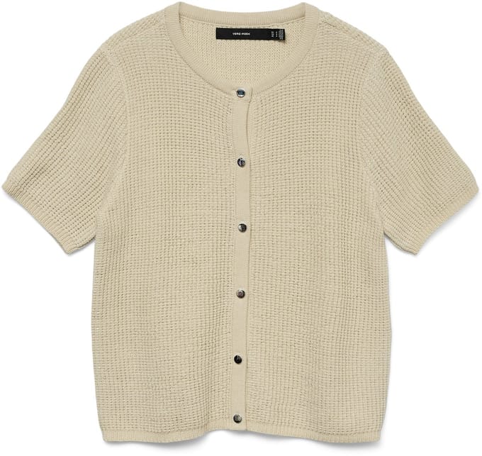 VERO MODA - VMBELINDA GLITTER SS O-NECK CARDIGAN - Dames - Cardigans