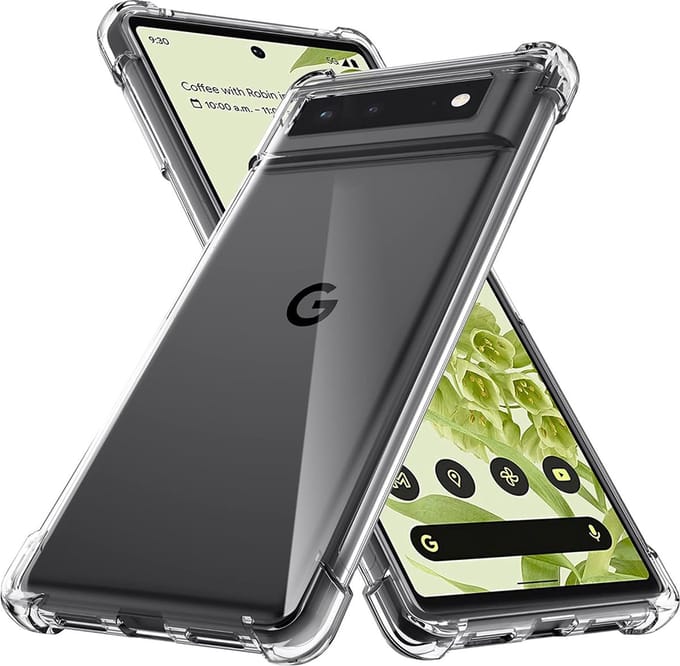 Hoesje geschikt voor Google Pixel 6 Pro - Techsuit Shockproof Silicone Back Cover - Transparant