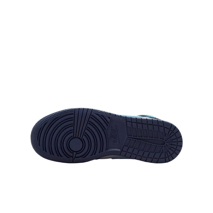 Jordan Aj1 Mid Kindersneakers - Zwart - Maat 40 - Mesh/Synthetisch