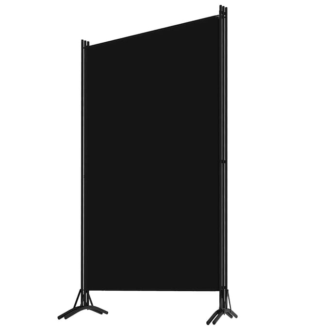 vidaXL - Kamerscherm - met - 3 - panelen - 260x180 - cm - zwart