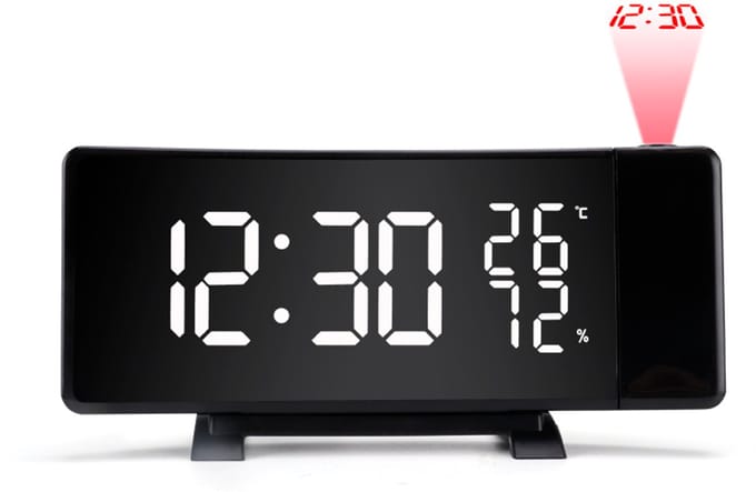 Multifunctionele LED-projectiewekker