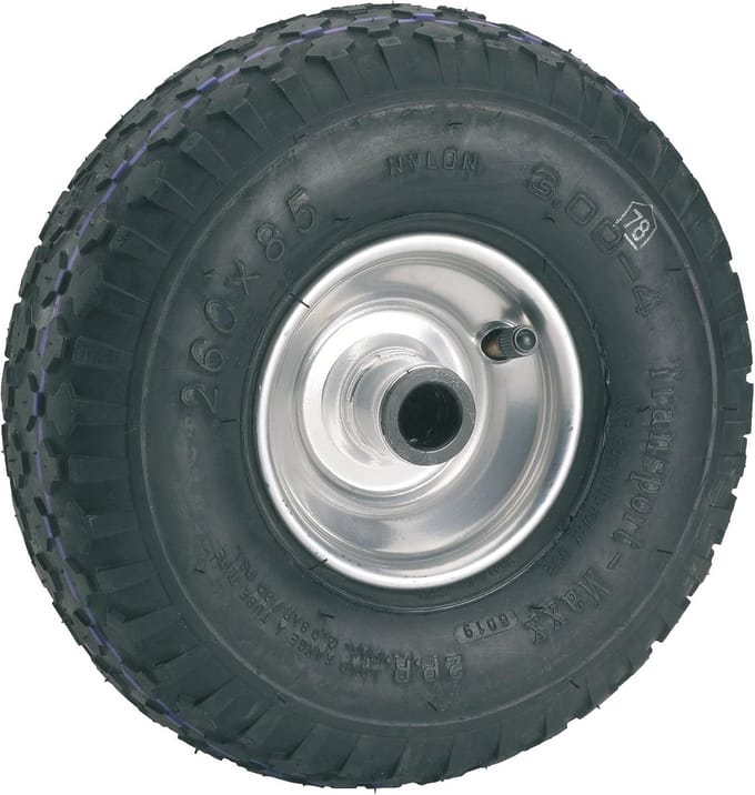 Luchtband 260 x 85 x 20 mm met stalen velg en naaf 75 mm