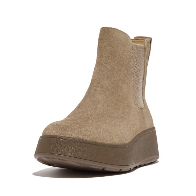 FitFlop F-Mode Suede Elastische Chelsea Laarzen GRIJS - Maat 36