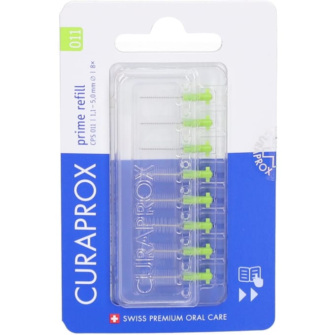 Curaprox Interdentale Rager Prime Navulling CPS 011 Groen 5,0mm - 8 stuks