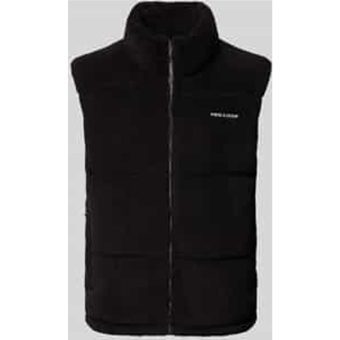 Bodywarmer met opstaande kraag en labelstitching, model 'LANDIN'