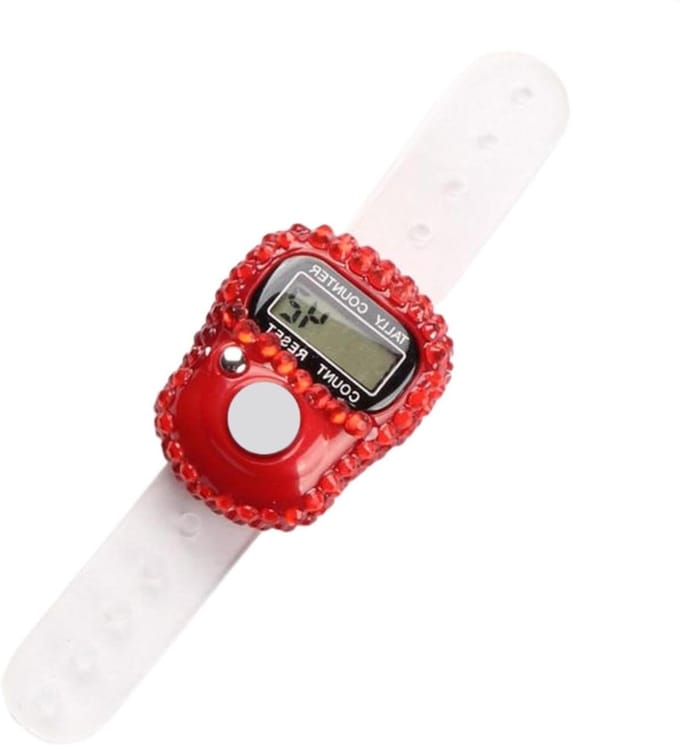 Vingerteller Clicker - Digitale Teller Ring - Activiteiten Bijhouden - LCD Digitaal Display - 4 x 4 x 14 cm