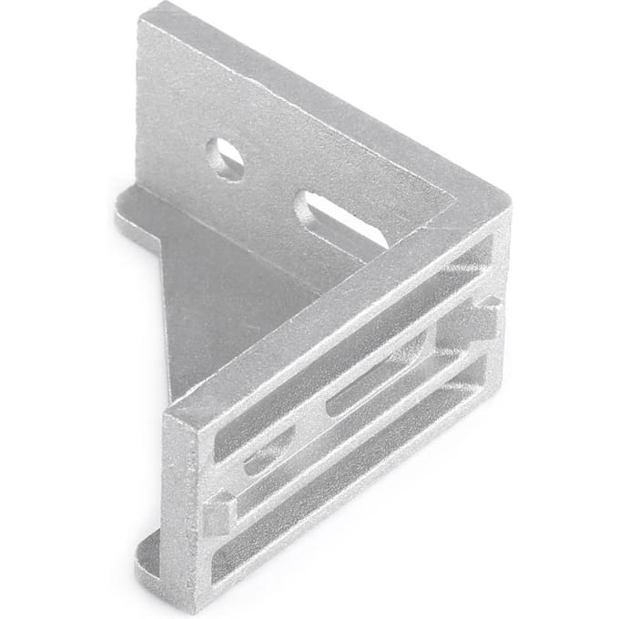 5 pièces Équerre d'angle en alliage d'aluminium en forme de L Équerre à angle droit Fixation 58x58mm gray
