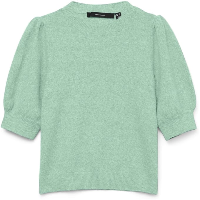 Vero Moda Trui Vmdoffy 2/4 O-neck Pullover Ga Noos 10278313 Birds Egg Green/melange Dames Maat - XS