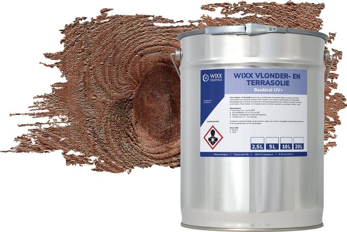 Wixx Vlonder en Terrasolie UV+ - 20L - Donker Eiken