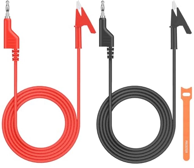 Multimeter Meetkabels 4mm Bananenplug voor Krokodillenclips 20A 1000V