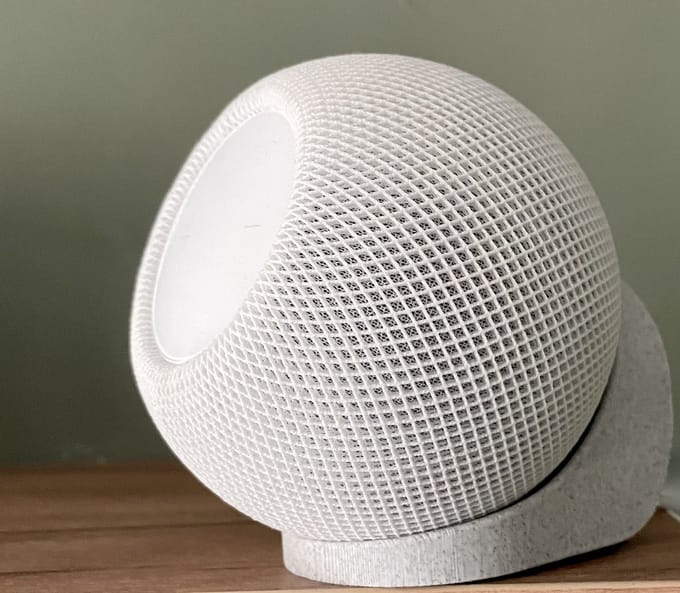 SmarThuis - Houder geschikt voor Apple Homepod Mini - Wall Mount - Marmer