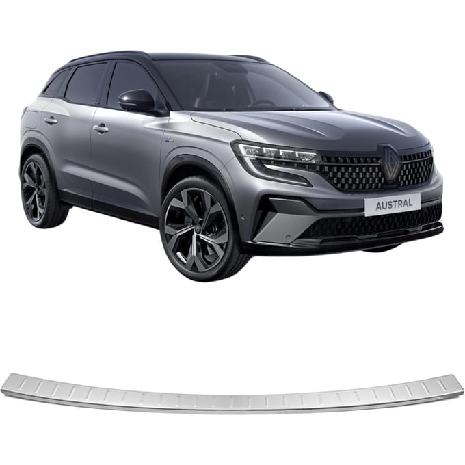 Bumperafdekking van roestvrij staal met chroomafwerking voor Renault Austral vanaf 2023
