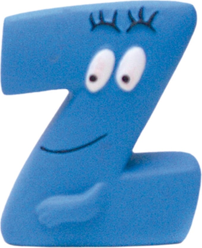 Barbapapa - Letters van het alfabet - barbabot - speelfiguurtje - 5 cm - blauw