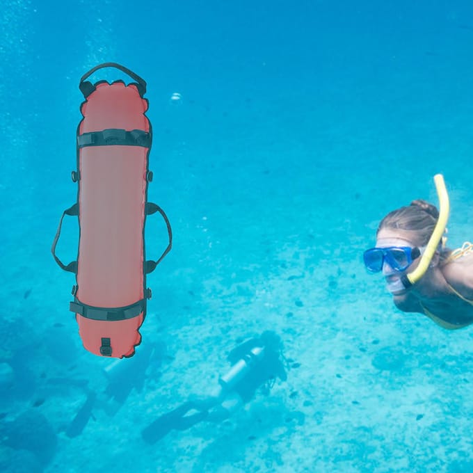KEEP DIVING Duiken Inflatie Torpedo Boei Signaal Drijver Bal & Vlag red