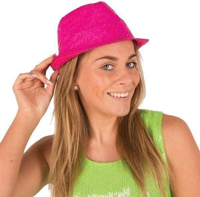Funk Fuchsia Strohoed | Hawaii Hoed