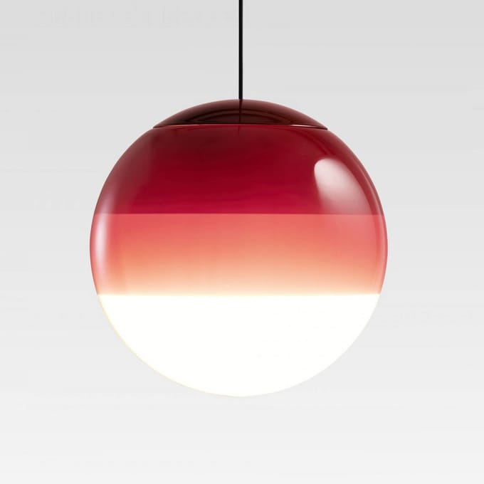 MARSET LED hanglamp Dipping Light, Ø 20 cm, bordeauxrood
