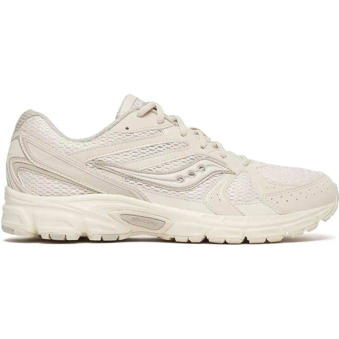 Saucony Ride Millennium W Sneakers - Leer - Dames - Beige - Maat 37