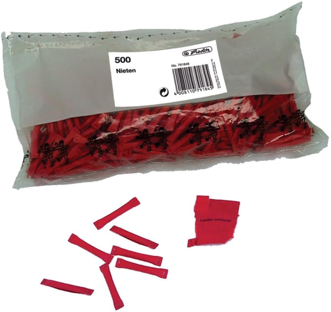 herlitz gewinnlose nietjes rood