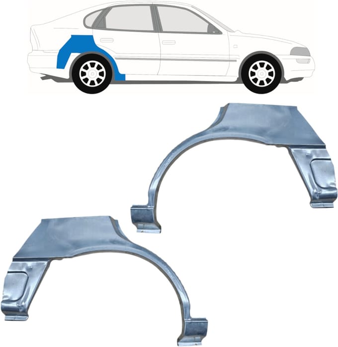 Reparatiepaneel achterspatbord voor Toyota Corolla E10 1991-1998