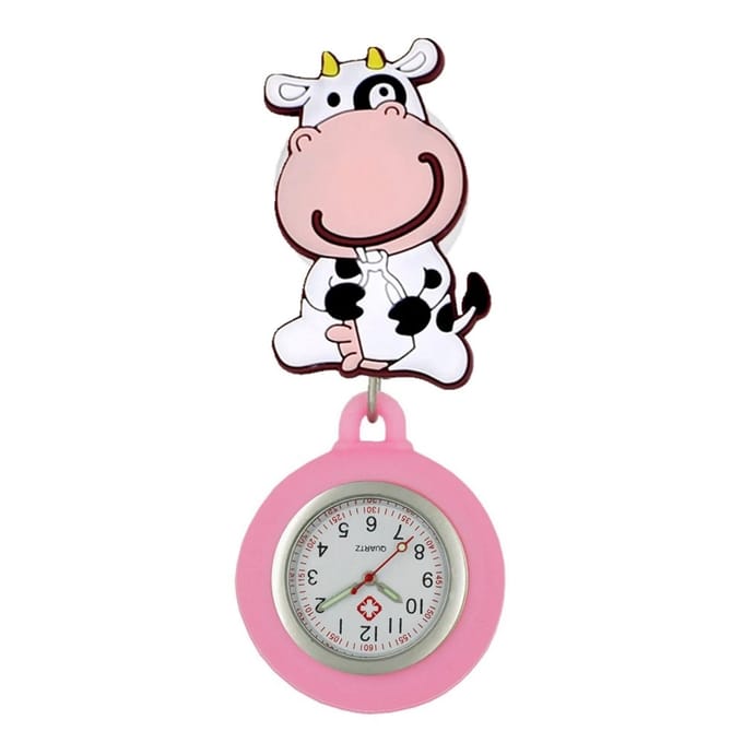 Fako® - Verpleegstershorloge - Zusterhorloge - 3D Roller - Koe
