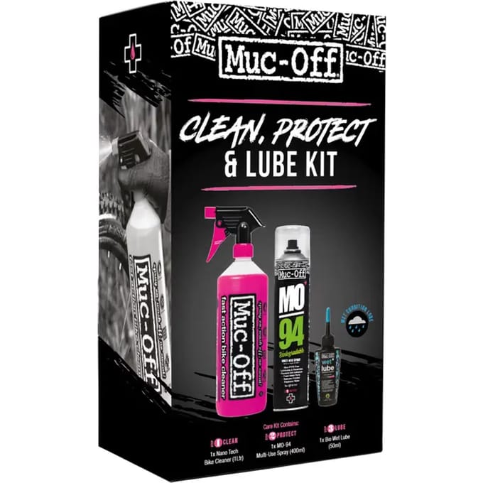 Muc-Off CLEAN, PROTECT & LUBE KIT (WET LUBE VERSION)